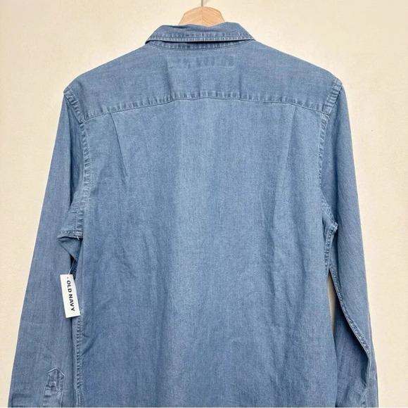 Old Navy Mens Small Chambray Everyday Button Shirt - Picture 11 of 13